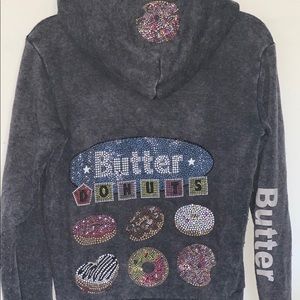 Kids Butter zip up hoodie.
